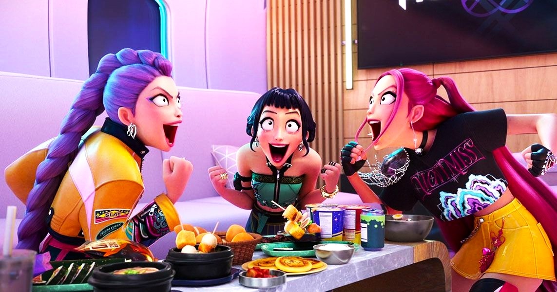 Кадр из Анимационного мультфильма KPop Demon Hunters