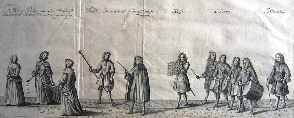 Коронационная процессия короля Якова II и королевы Марии, 1685 год