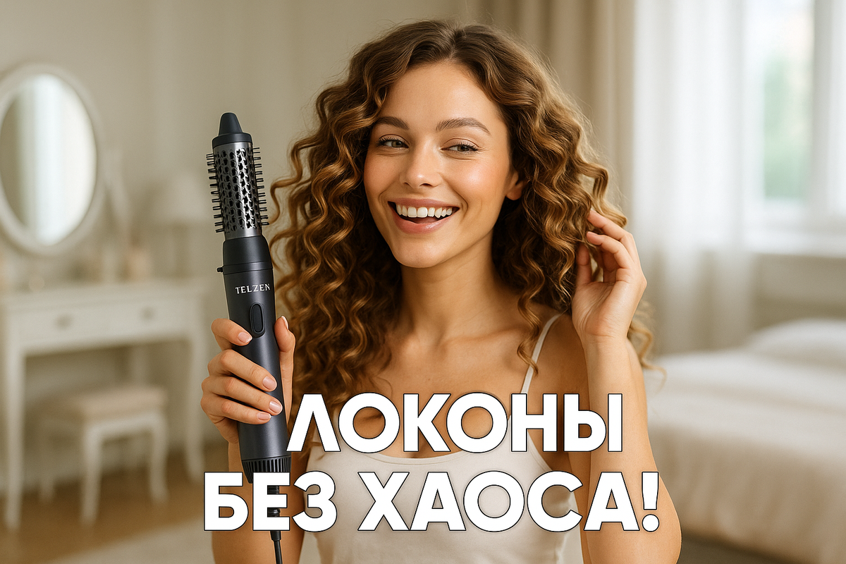 Как пользоваться стайлером с эффектом Коанда: локоны без хаоса, пошагово TELZEN
