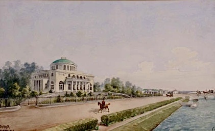 Вид дачи Долгорукова, 1830гг. ФБУК Научно-исследовательский музей при Российской Академии Художеств 