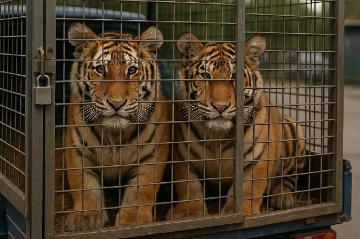   Спасённые амурские тигрята из Хабаровска переедут в Казань