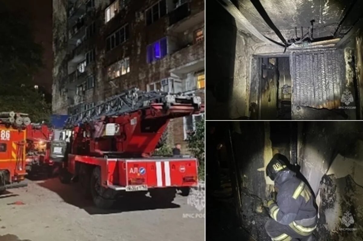    В Тольятти во время пожара из 9-этажки эвакуировали 24 взрослых и 11 детей