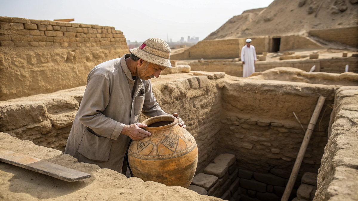 Фото: Археологи находили глиняные сосуды с мёдом в египетских пирамидах, которым более 3000 лет