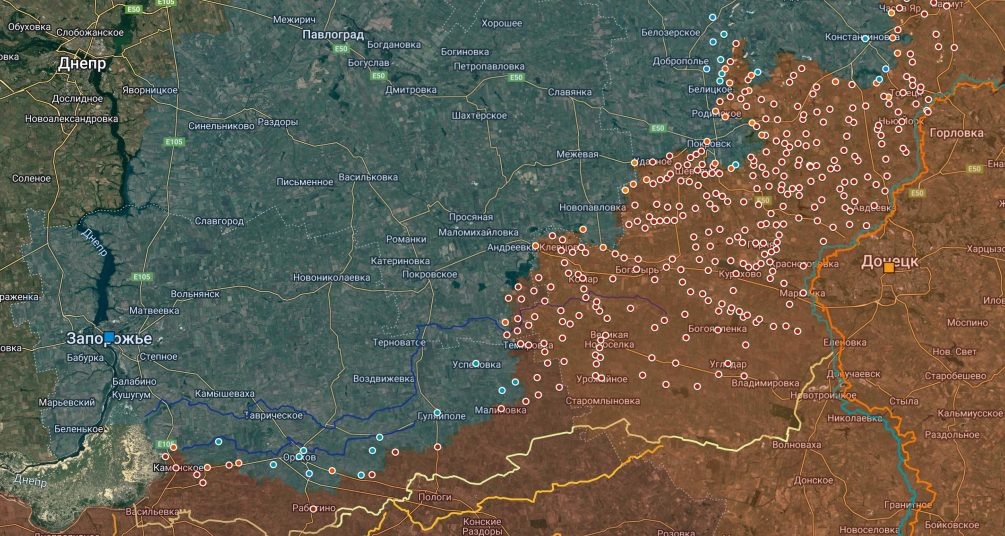   Обстановка на Южно-донецком фронте. Фото: Военная хроника