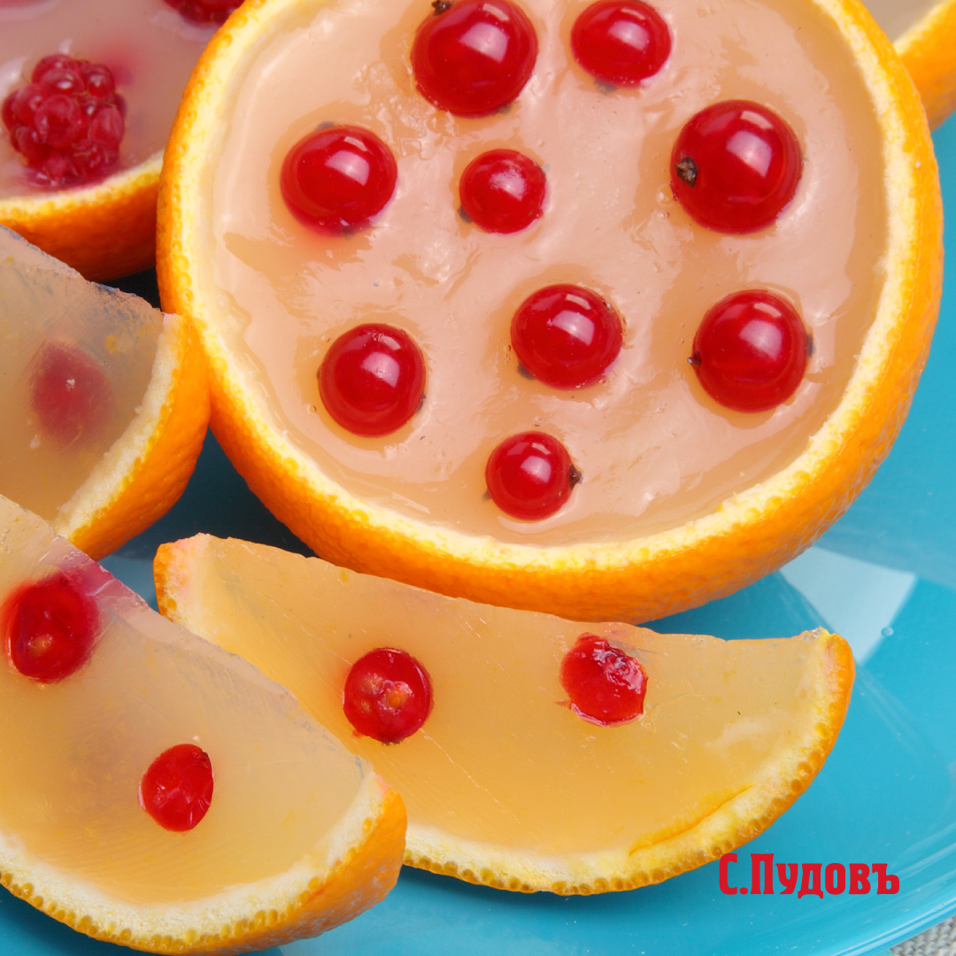 Апельсиновый мармелад на агар-агаре с ягодами