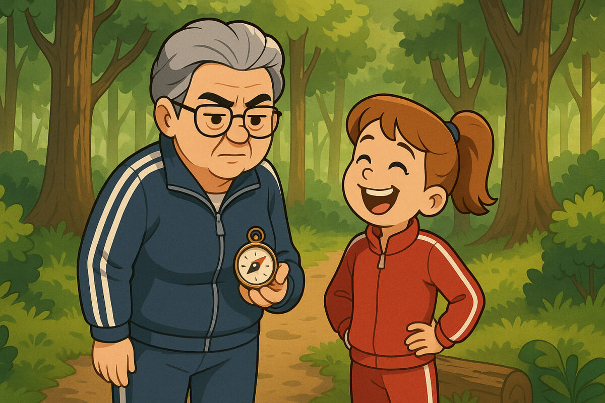 Или: Как гулять по лесу, если у вас есть компас и внучка, но нет здравого смысла.                                        /Мемуары начинаются…