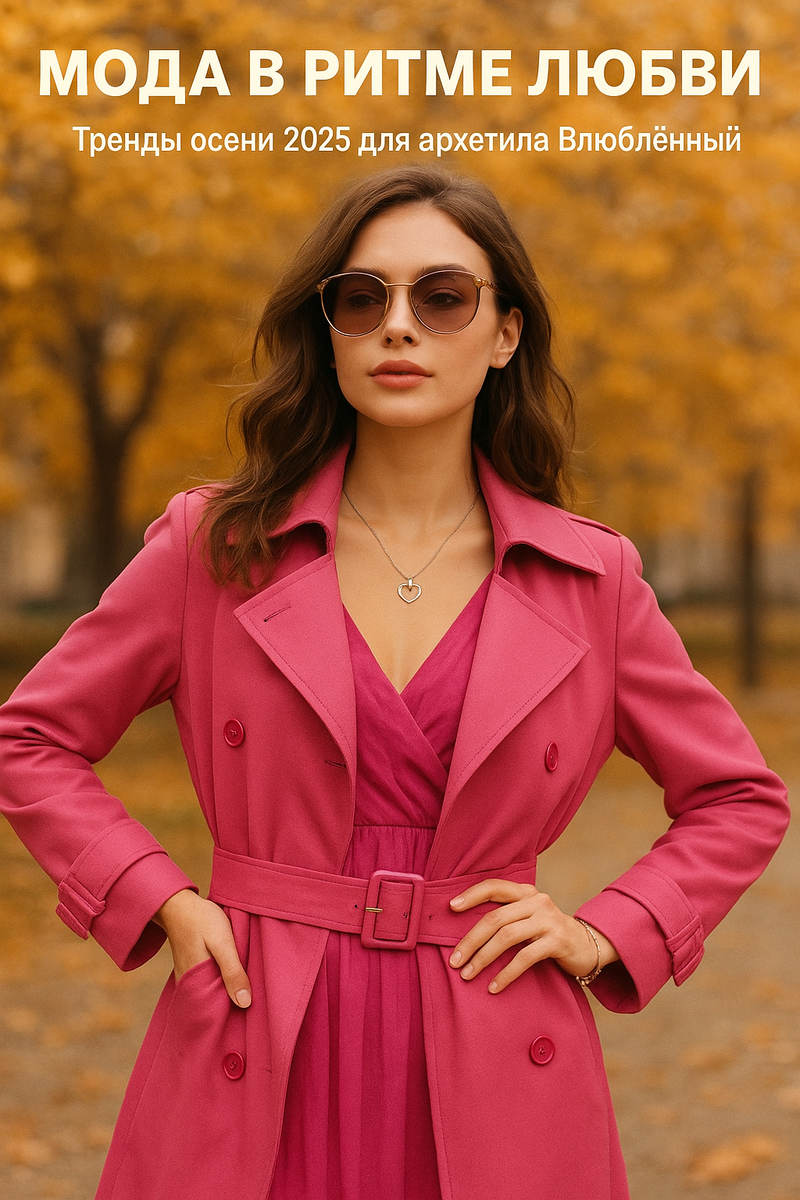 «Мода в ритме любви: тренды осени 2025 для архетипа Влюблённый»
Девушки, рождённые 6, 28 числа или в июне, принадлежат к архетипу Влюблённый. Их стиль — это лёгкость, магнетизм и романтичная смелость.
✨ Тенденции сезона для Влюблённых
Воздушные ткани – органза, шёлк, тонкий шифон. Они добавляют романтичного флерa.
Розово-ягодная палитра – фуксия, клубничный, лиловый и нежно-розовый оттенки.
Романтичный крой – платья с воланами, асимметричные юбки, открытые плечи.
Тренч — главный символ осени. Но не классический, а яркий: в ягодном, розовом или даже с глянцевым эффектом. Такой тренч превращает девушку в героиню собственной истории.
Детали-талисманы – кулоны-сердца, браслеты-шармы, ожерелья-цепочки. Украшения становятся символом эмоций и выборов.
Сияние и блеск – пайетки, металлизированные ткани, перламутровые акценты в макияже.
Стрит-романтика – джинсы или широкие брюки в паре с романтичными топами и мягкими кардиганами.
💫 Для Влюблённого мода этой осени — это возможность играть, притягивать взгляды и наполнять мир любовью.