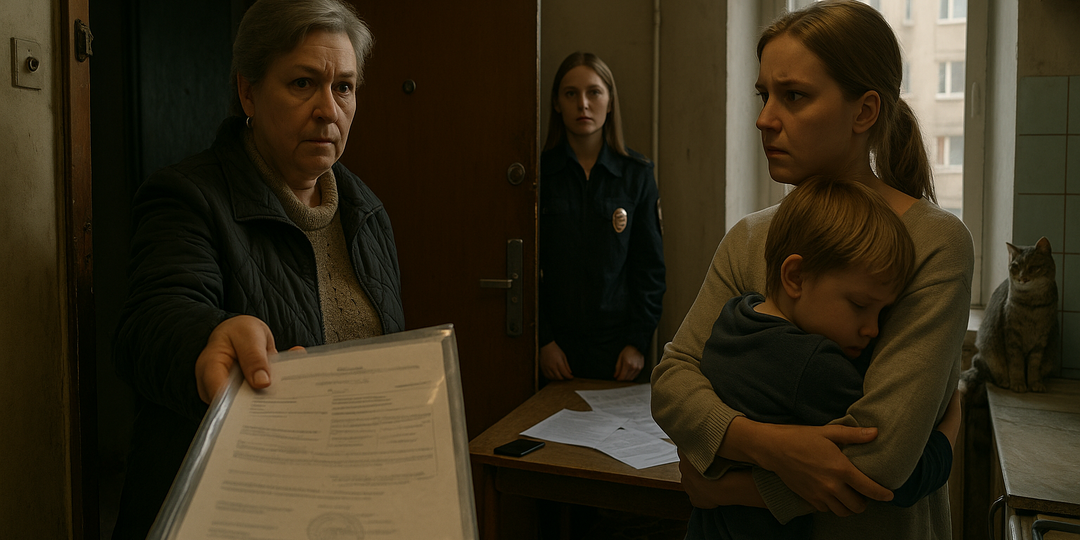 «Твоя квартира больше не твоя!», — сказала свекровь и постучала удостоверением по дверному косяку