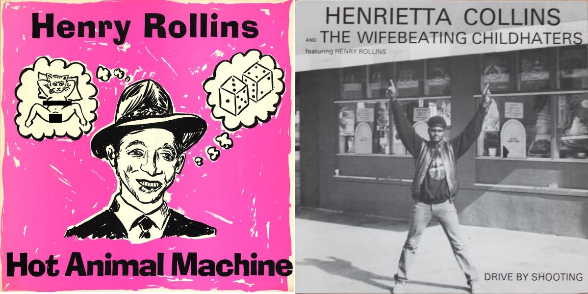 Обложки релизов "Hot Animal Machine" и "Drive By Shooting". Фото с сайта Discogs, цензура автора.