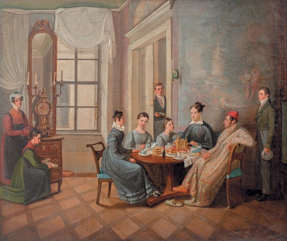 Портрет семьи Соймановых в Дрездене, 1826 (худож. С. Вагнер)