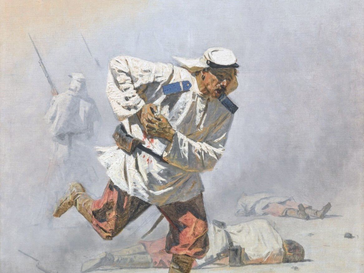 Василий Верещагин. "Смертельно раненый".