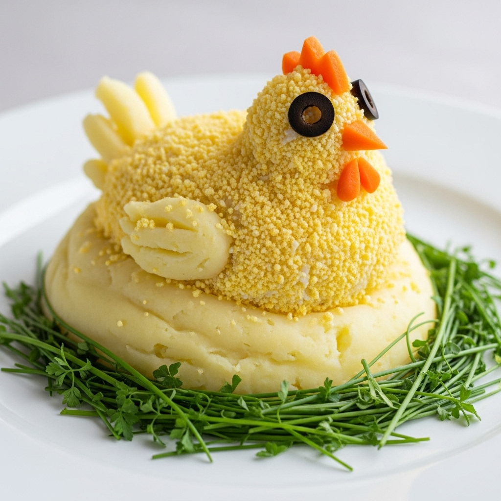 Курочка из пюре