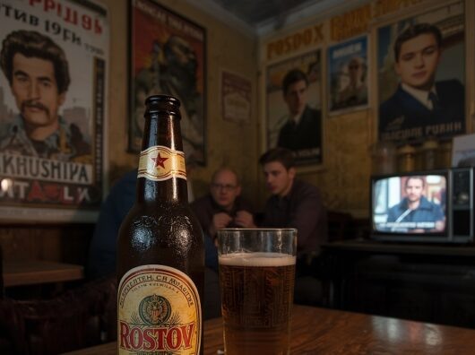    пиво "Свежак Ростов 90-е годы" будет производить "Балтика" // фото: leonardo.ai, нейросеть Леонардо