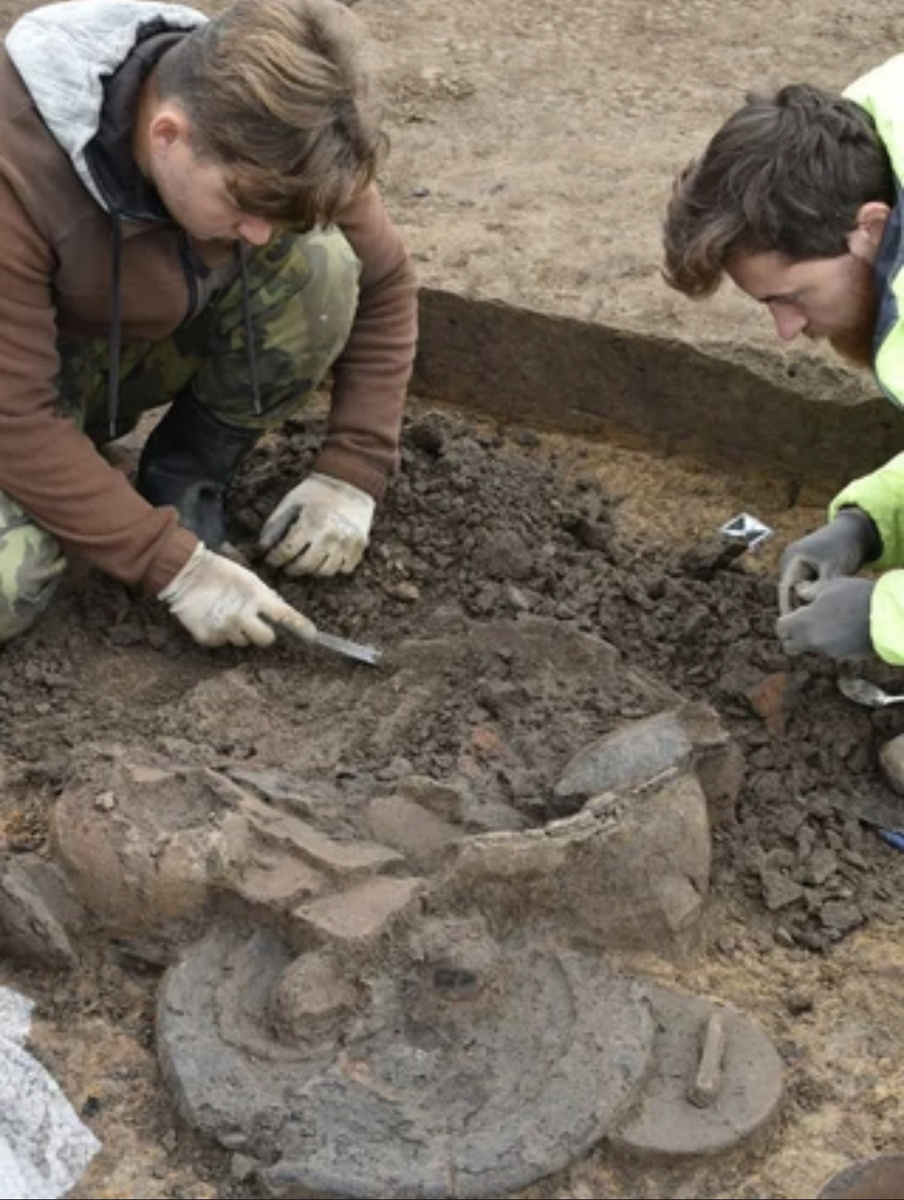 Гончарные печи, найденные при раскопках кельтских племен. 