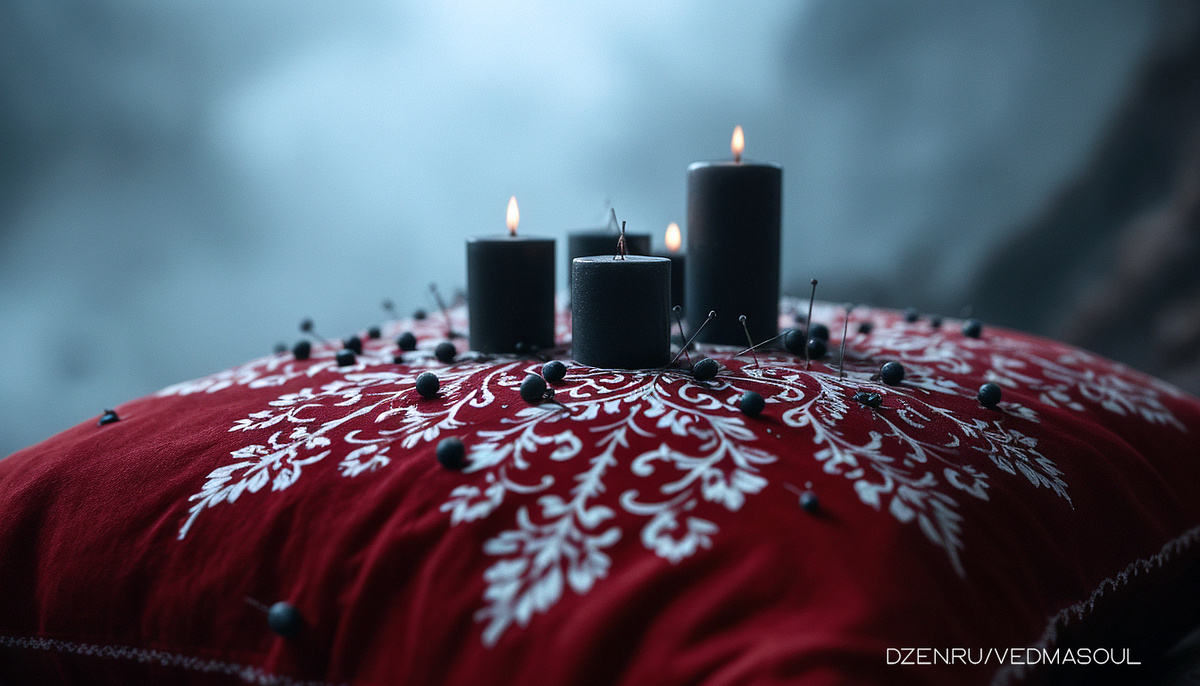 Авторское изображение @vedmasoul. Cгенерировано ИИ. Порча, чистка от порчи, крадник