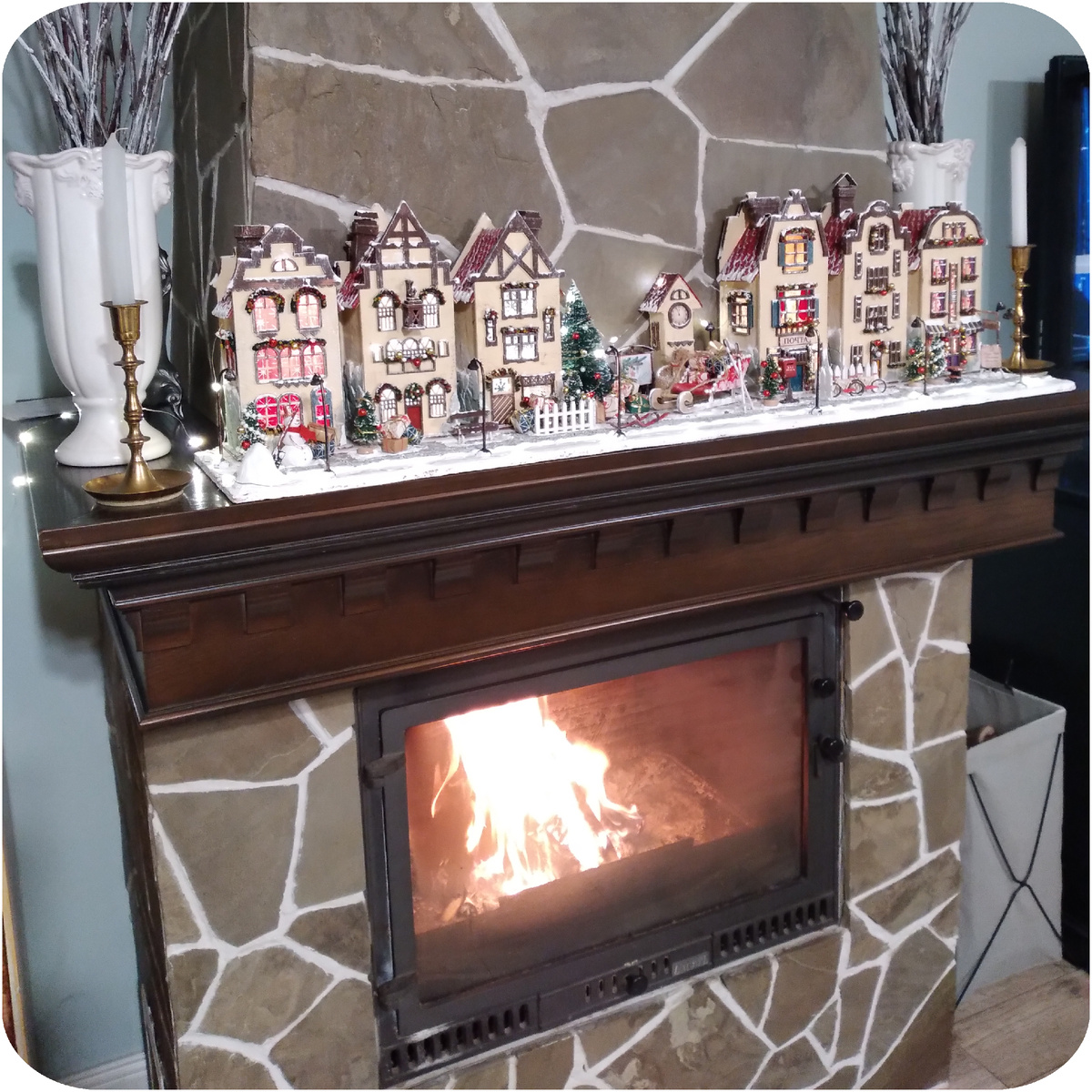 камин в моём доме. фото автора