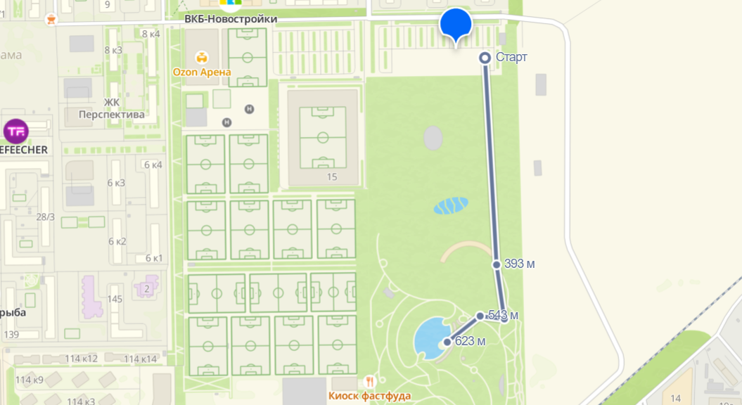 Теперь можно просто пройти по прямой аллее от новой парковки со стороны ул.  им. 40летия Победы