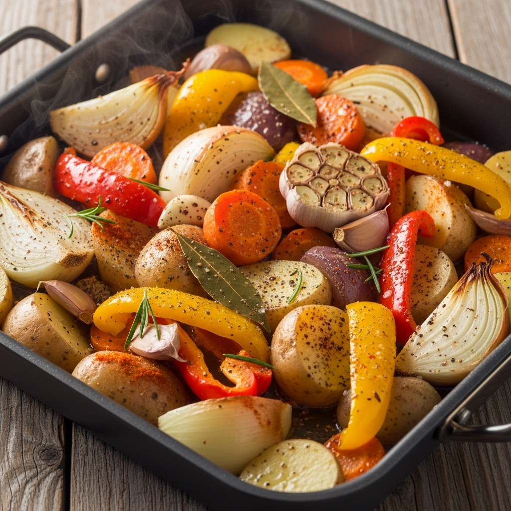 Комбинируйте овощи и мясо как душа пожелает, не бойтесь экспериментов