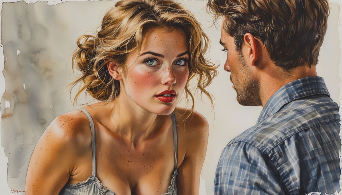 Недавно они решили попробовать совместную жизнь, но спустя месяц радости отношения омрачают постоянные ссоры. В основе конфликта - ревность и недоверие героини.