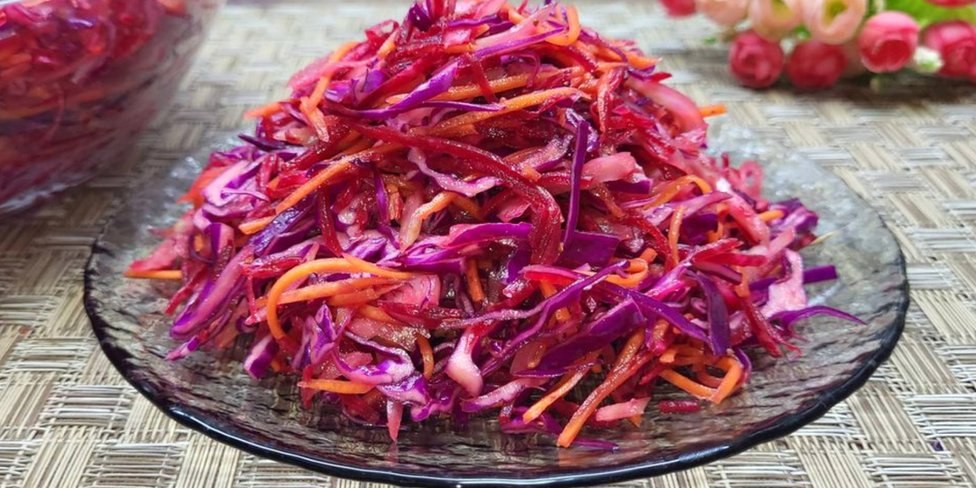 Новый салат из свеклы за 5 минут. Едим три раза в день и худеем без диет. Быстрый и постный рецепт.