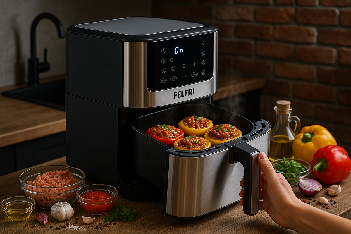 Фаршированный перец в аэрогриле 