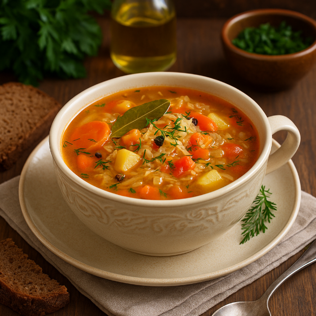 Щи из кислой капусты без мяса рецепты от Дарики