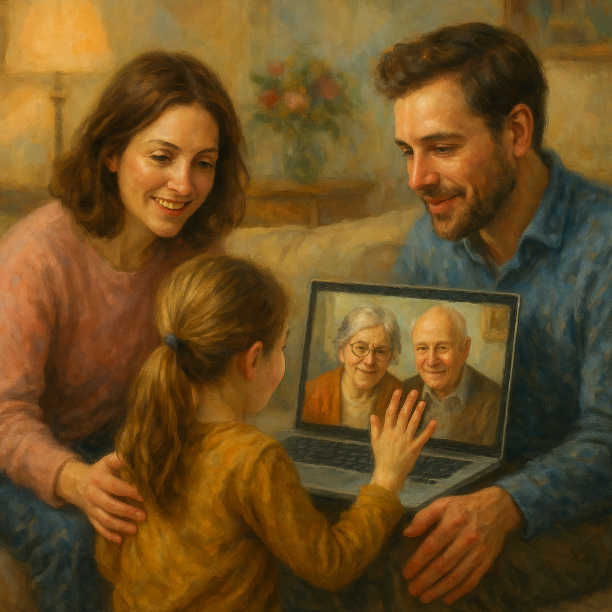 Тёплое общение на расстоянии: видео-звонки и письма