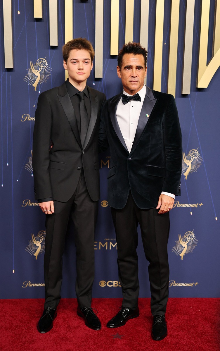    Колин Фаррелл с сыном Генри