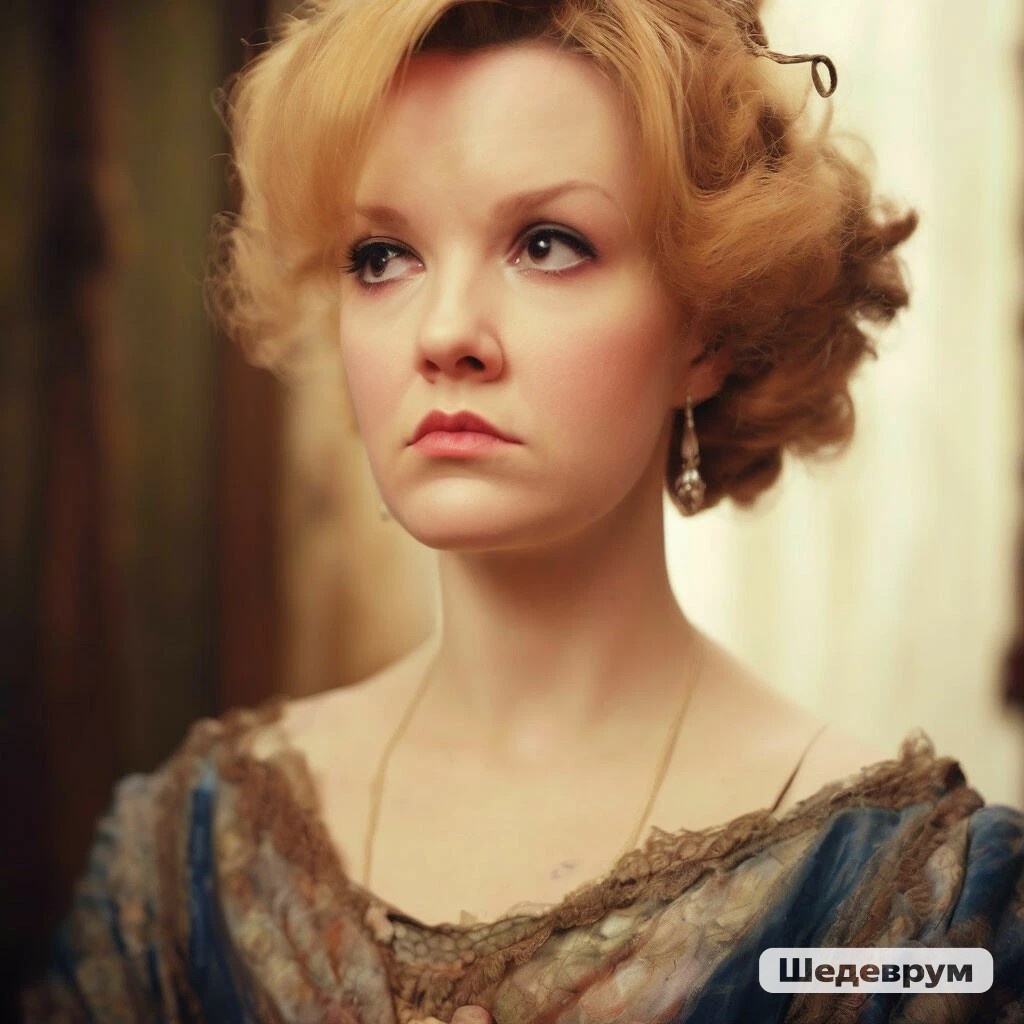 О как ИИ облагородил барыньку то..