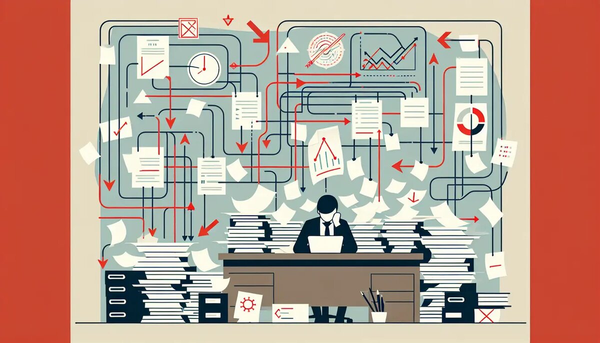 Проблема, с которой сталкивается бизнес до автоматизации.