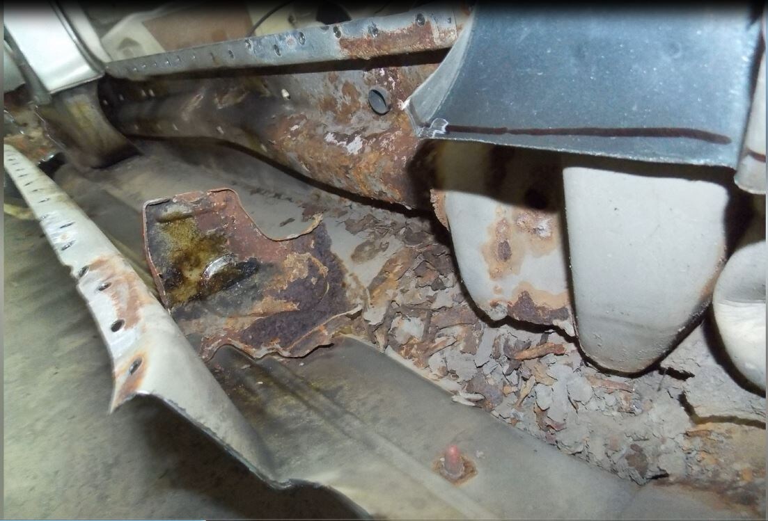 Вот часть порога изнутри