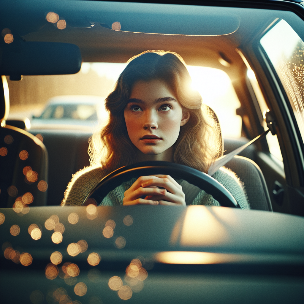 Момент напряженного ожидания прямо перед началом экзамена в ГИБДД. Внутренняя тревога перед началом