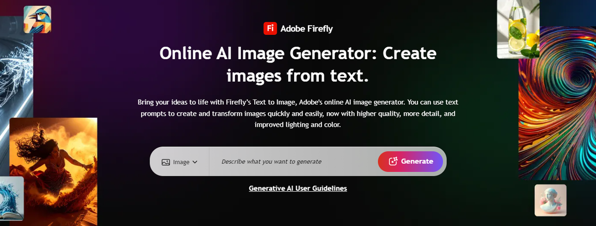 Онлайн-сервис Adobe Firefly для генерации изображений