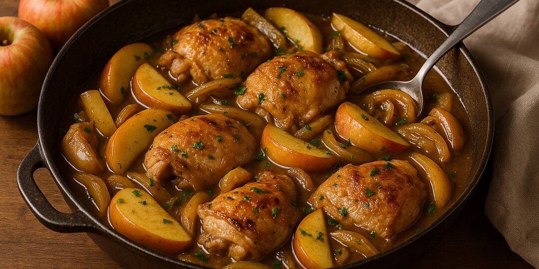 Сладкое в мясном? Да! Курица с яблоками — наш осенний хит