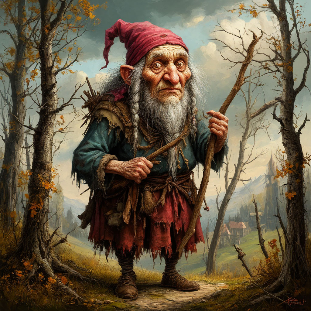 Такую Ягу нарисовала нейросеть.