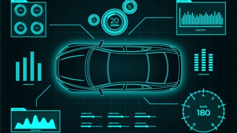     Голограмма авто. Источник : freepik.com/автор/freepik