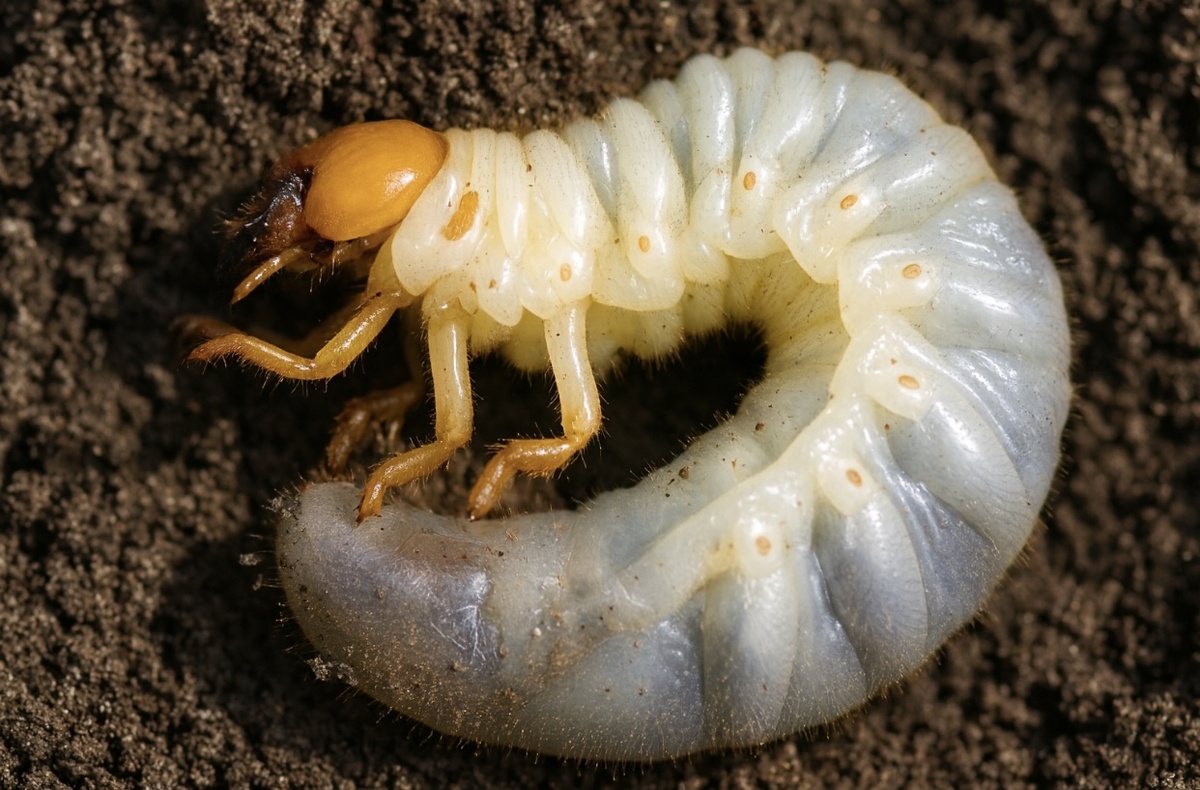 Личинка майского жука Хрущь.