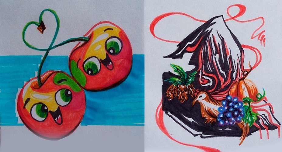 Кривые картинки - часть пути художника. Мой первый Инктобер-2021