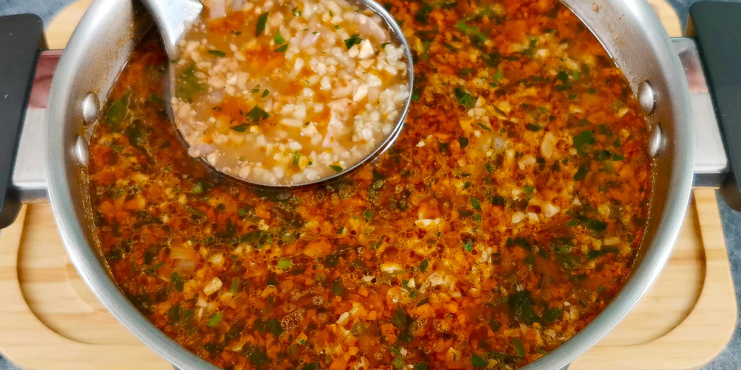 Вкусный грузинский суп без мяса. 30 минут и готово