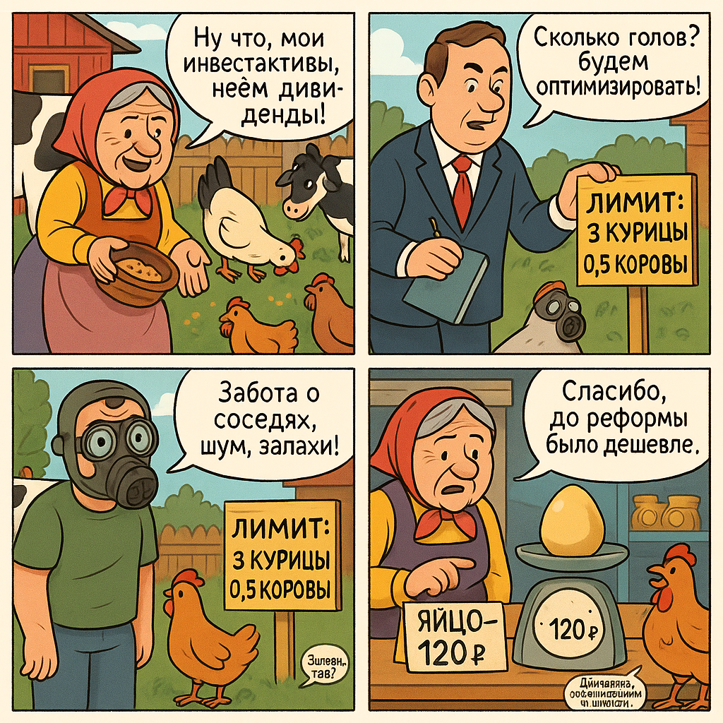 Операция «Минус курица»: зачем депутатам пересчитывать ваших несушек
