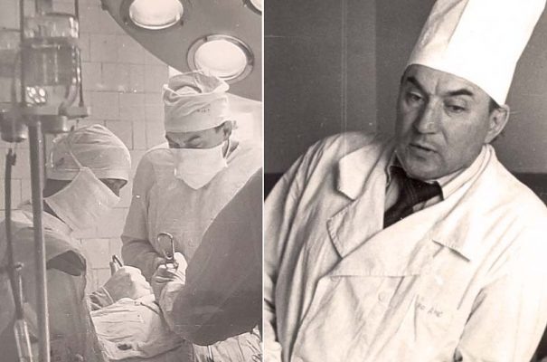    Николай Алимов (за хирургическим столом и в кабинете)