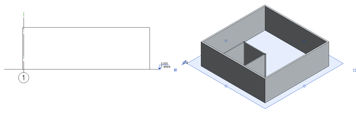                                          Отображение уровней на разрезе и 3D виде соответственно
