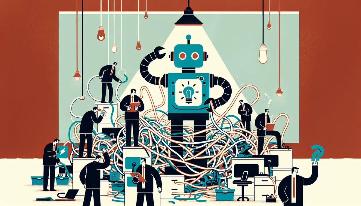 Проблема, с которой сталкивается бизнес до автоматизации.