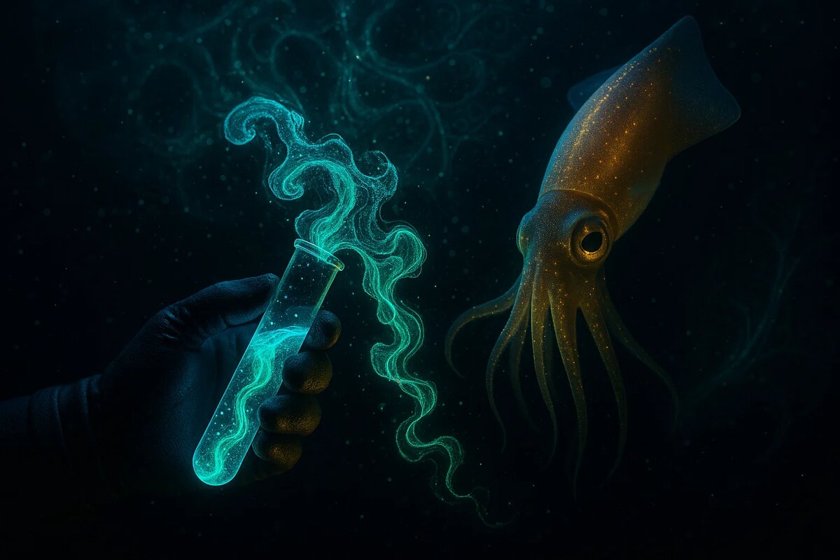 Научная магия: момент открытия в глубинах океана. Учёные изучают тайны биолюминесценции, чтобы перенять её уникальные свойства для технологий будущего. Этот свет, не дающий тепла, уже меняет медицину и экологию.