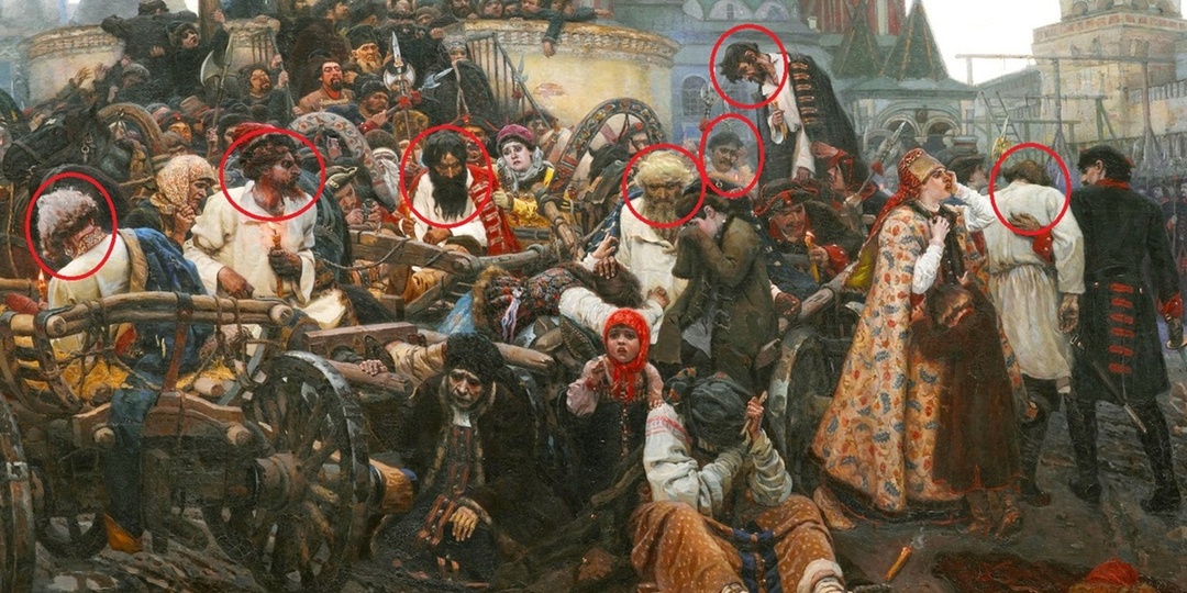 Расправа над стрельцами - траурный спектакль Петра, в котором он исполнил главную роль