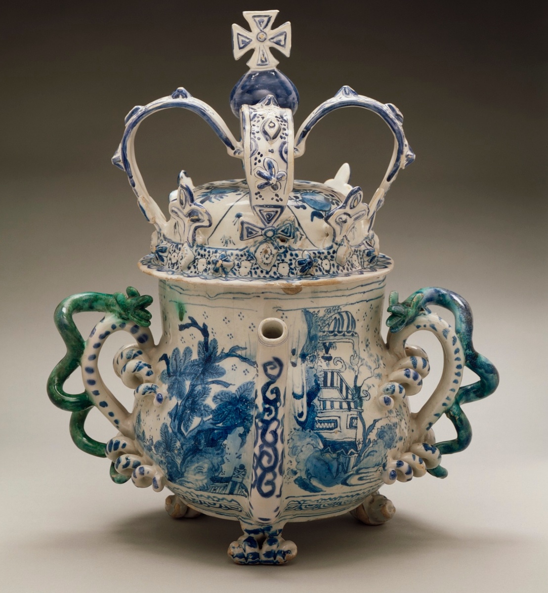 Чаша для поссета. Англия. Около 1685. Керамика. Музей искусств, Лос-Анджелес 