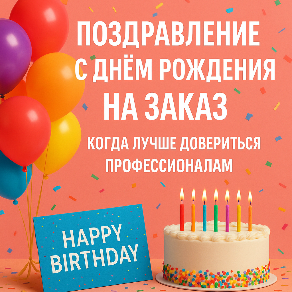 Поздравление с днём рождения на заказ: когда лучше довериться профессионалам