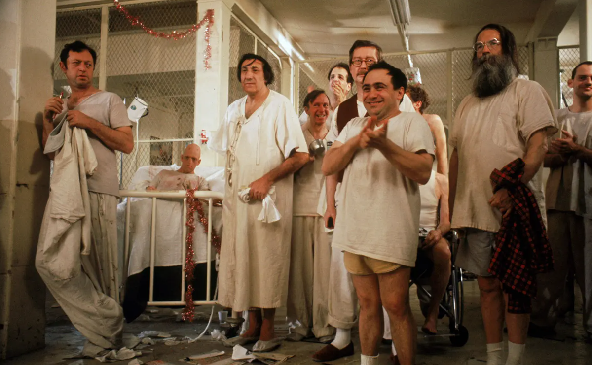 Кадр из фильма «Пролетая над гнездом кукушки»