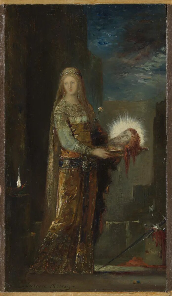 Саломея с головой Иоанна Крестителя. 1876 , 21.6×12.1 см