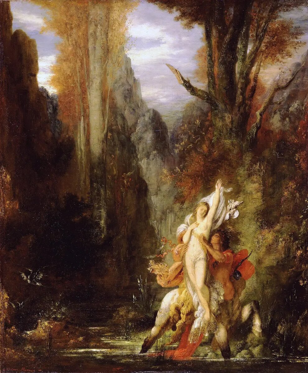 Осень (Деянира и кентавр Несс). 1873 , 55.4×45.5 см